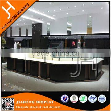 Elegant High Grade Wooden Glass Table Showcase Design