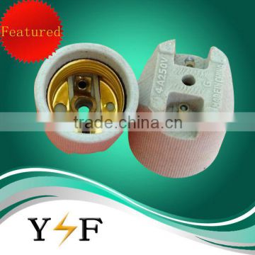 Metal in full brass e27 ceramic ceiling lamp socket