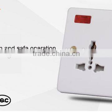 White 250V 10amp 3 Pin Multi Universal Socket Outlet photo-3