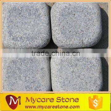 G654 dark grey tumbled Granite Paving tile 10*10