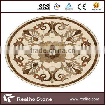 marble mosaic pattern design for lobby floor tile