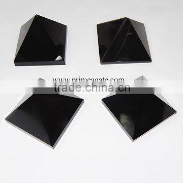 Wholesale Black Agate Pyramids : Stone Pyramids For Sale