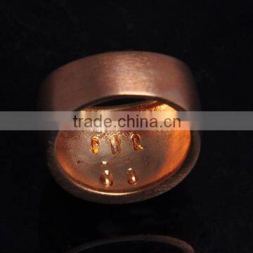 New Fashion Plain Brass Little Boy Shape Ring photo-3