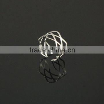 Trendy Hollow Rhodium Plated Finger Ring Set photo-5
