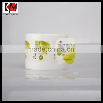 Removeable Paper Sticker Printing Scatch Off Food Label