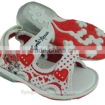 High Quality Sports Kids Fancy Sandals With Mickey Mouse Flower photo-2