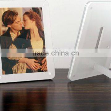 Stylish top class import acrylic rectangel shape acrylic plexiglass photo frame for sell