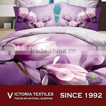 Purple Flower Big Pattern 3d Printed Cotton Bedding Home Textiles Sets
