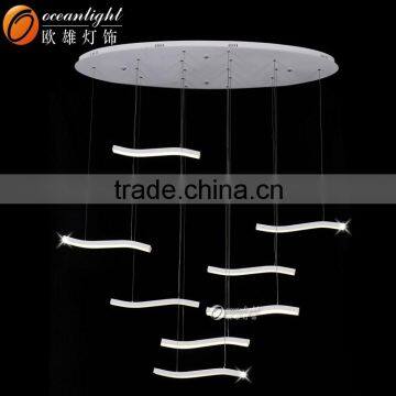 Acrylic Wave Chandelier Designed Lamp Wholesale Chandelier Light OXD8007-9W