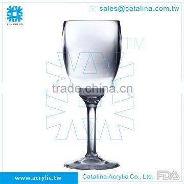 Acrylic/MS Clear 399ml Transparent Barware Plastic Wine Glass