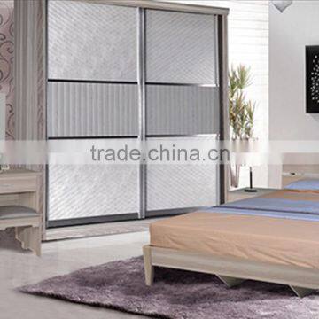 Quality assurance anti-bacterium king bed and dressing table bedroom wardrobe design