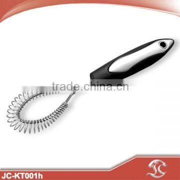 Stainless steel mini spring egg beater with TPR handle