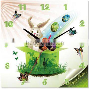 Funny Design Lovely Kids Room MDF Oil Painting Wall Clock
