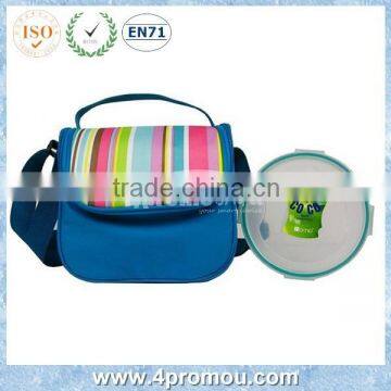 Insulate cooler lunch bag with handle and shoulder strap 2015