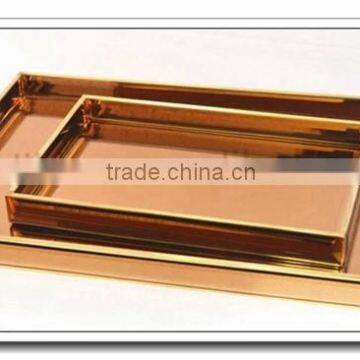 @~@ Silver Bronze Black Dish, Home Party Wedding Office Accessory, Bridesmaid Gift, Gold Brass and Glass Jewelry Display Tray photo-3