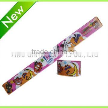 Reflective PVC colorful promotional slap wrap Wristband 2015