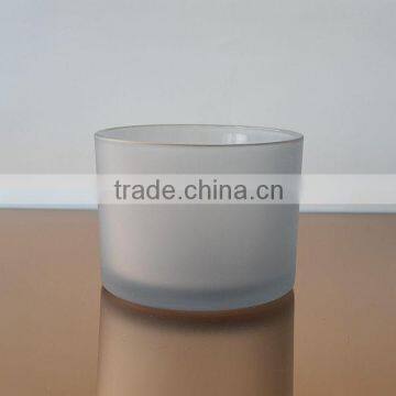 Frosted Pink Glass Jar for Candle photo-4