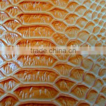 Pressure Crocodile Grain pu Synthetic Leather for Bags,sofa,furniture