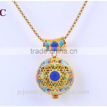 2016 Different Types of Gold Chain Necklace Jewelry Essential Oil Diffuser Locket Designs