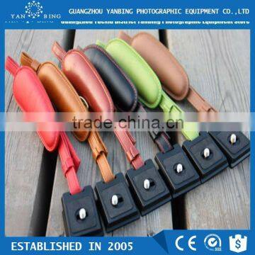 New fashion hand grip leather wrist strap for canon nikon camera with different color
