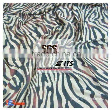 ES1019 High Quality printed Polyester satin chiffon fabric for top, underwear, dress fabric