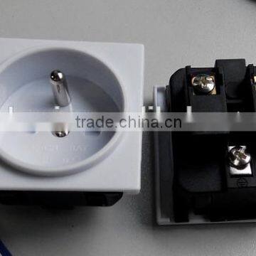 Euro electrical electric socket ,industrial plug & socket France Poland schuko socket outlet