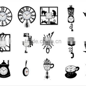 Art Craft Wall Clock Movement Quartz Skeleton Clock