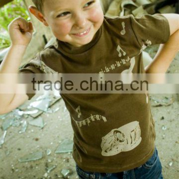 Organic Cotton Kids wear-Design: Musical Instrument Tee