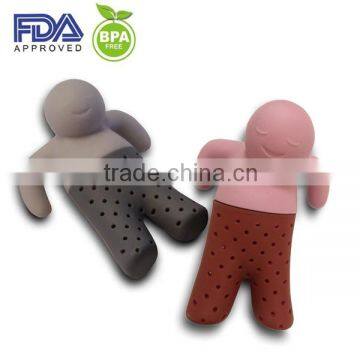 FDA/ LFGB Standard Strawbery Silicone Tea Bag,silicone Tea Strainers,tea Infuser With Plate photo-2