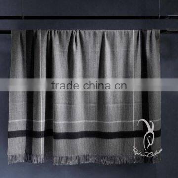 Double Faced Twill Cashmere Woven Blanket