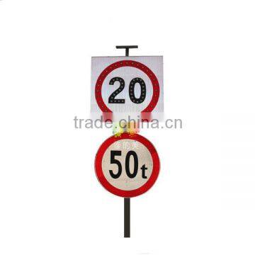 Hot selling solar powered traffic sign international limit speed sign road sign boards