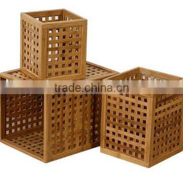 Bamboo hollow strorage furniture