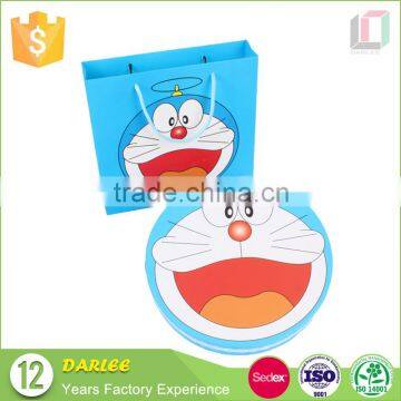 Round Shaped Cartoon Cardboard Gift Packaging Box With Paper Bag