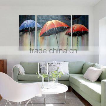 Abstract canvas house painting craft for decor use