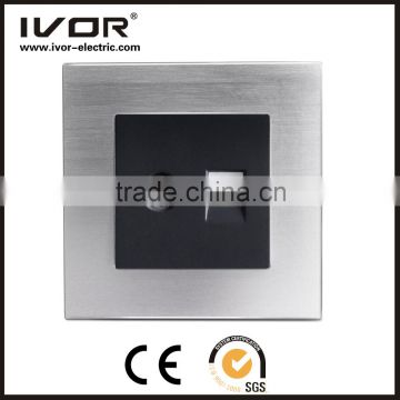 2016 new design IVOR aluminum silver material tv RJ45 switch