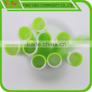 pp Drinking Straw With Spiral Green and White Color photo-5