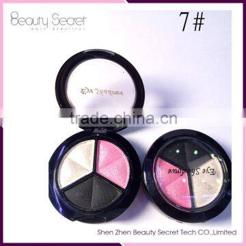 Wholesale naked makeup 3 colors eyeshadow palette