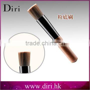 Synthetic hair single professional wooden makeup brushes