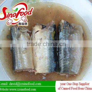 canned jack mackerel in brine