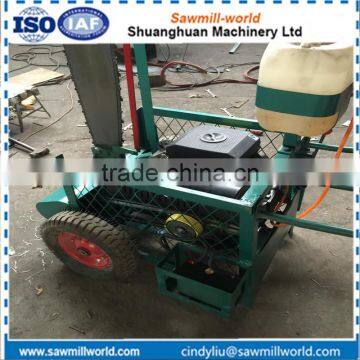 Portable cutting wood logs machine slasher with chain