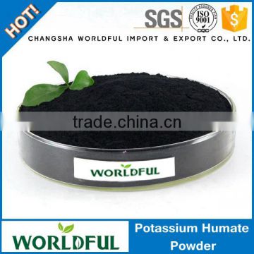 Free Sample Organic Fertilizer Potassium Humate Super Powder with High Solubility Potassium Humate