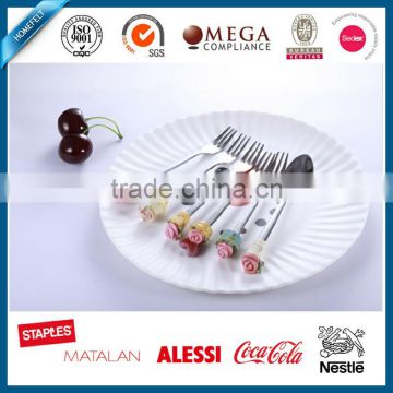 comfortable hotel cutlery stainless steel cutlery set with polyresin handle