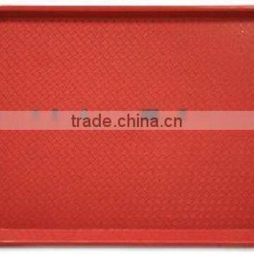 rectangular Red Fast food tray