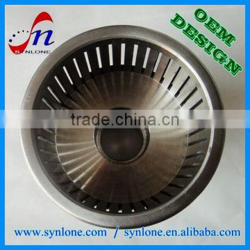 High quality wire cutting stainless steel sink drain with 100% inspection