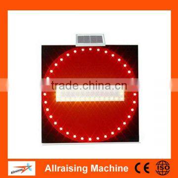 Aluminum Solar LED Traffic Sign of Prohibition Sign photo-3