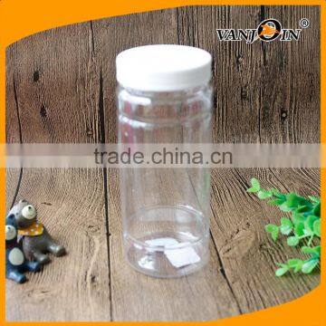 500ml PET Round Clear Plastic Herb Bottle With Screw Lid photo-2
