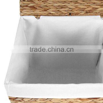 Environmetal Natural Water Hyacinth Woven Home or Hotel Laundry Basket photo-6
