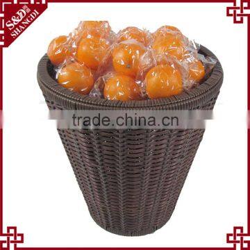 Wholesales Supermarket PE Rattan Plastic Display Stand for Fruit Vegetable photo-2