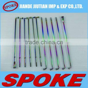 High Quality Cheap Bicycle/motorcycle Titanium Plating Colour Spoke photo-2