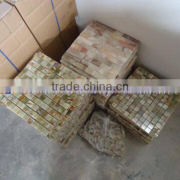 Excellent Quality GREEN ONYX MOSAIC TILES COLLECTIONS photo-3